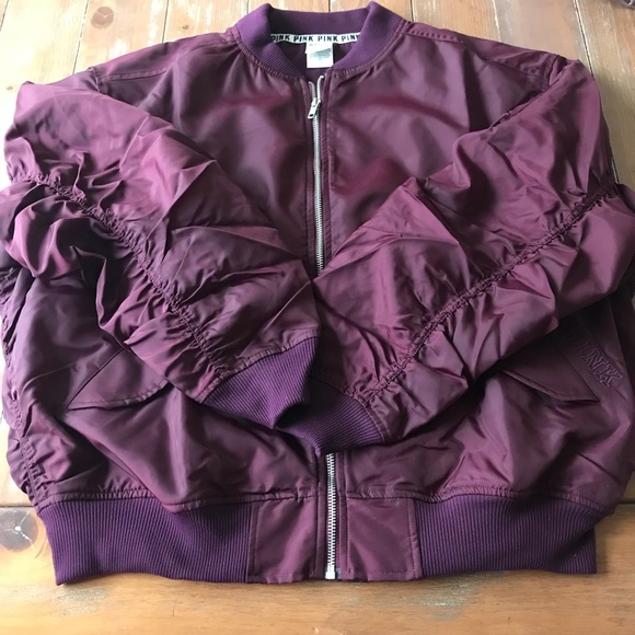 PINK Victoria's Secret Jackets & Coats New Vs Pink Flight Bomber Jacket Poshmark